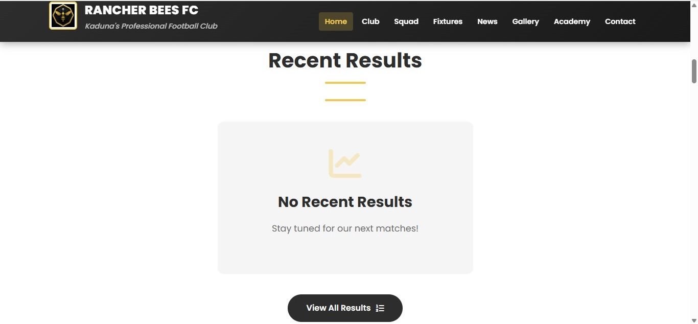 Mockup for Ranchers Bees FC Professional Club Platform